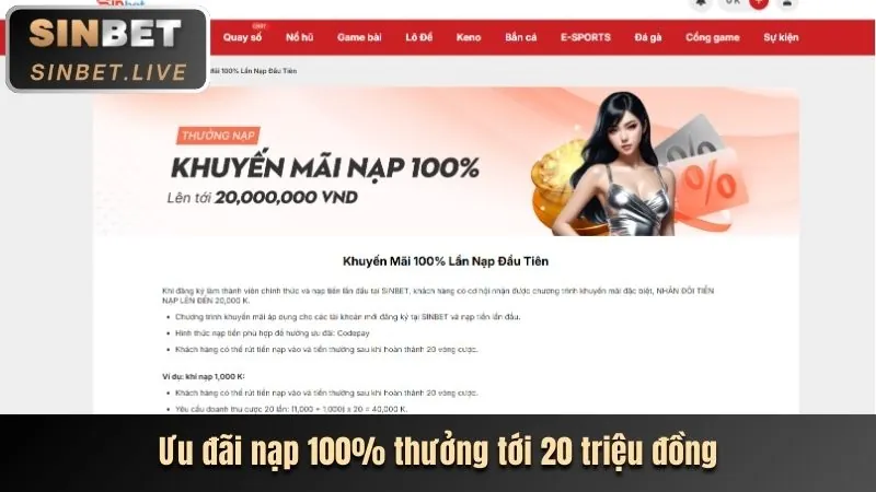 Thưởng nạp lại hàng tuần 68WIM